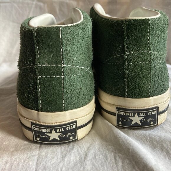 Converse One Star Mid Suede sneakers in a Ox green color Rare!! W 6.5/ M 4.5 - Picture 4 of 9